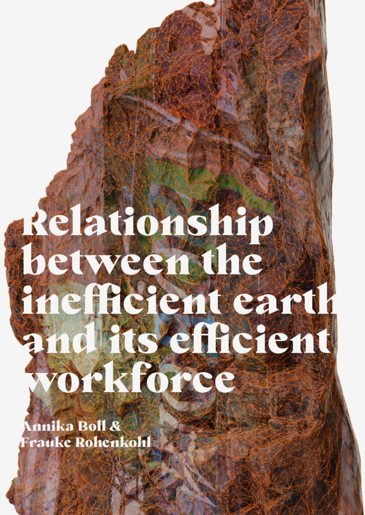 Relationship between the inefficient earth and its efficient workforce – EInladungskarte
